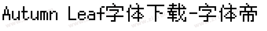 Autumn Leaf字体下载字体转换